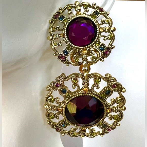 Heidi Daus 🆕 2 for 1 convertible earrings “How Suite It Is” - Picture 1 of 11